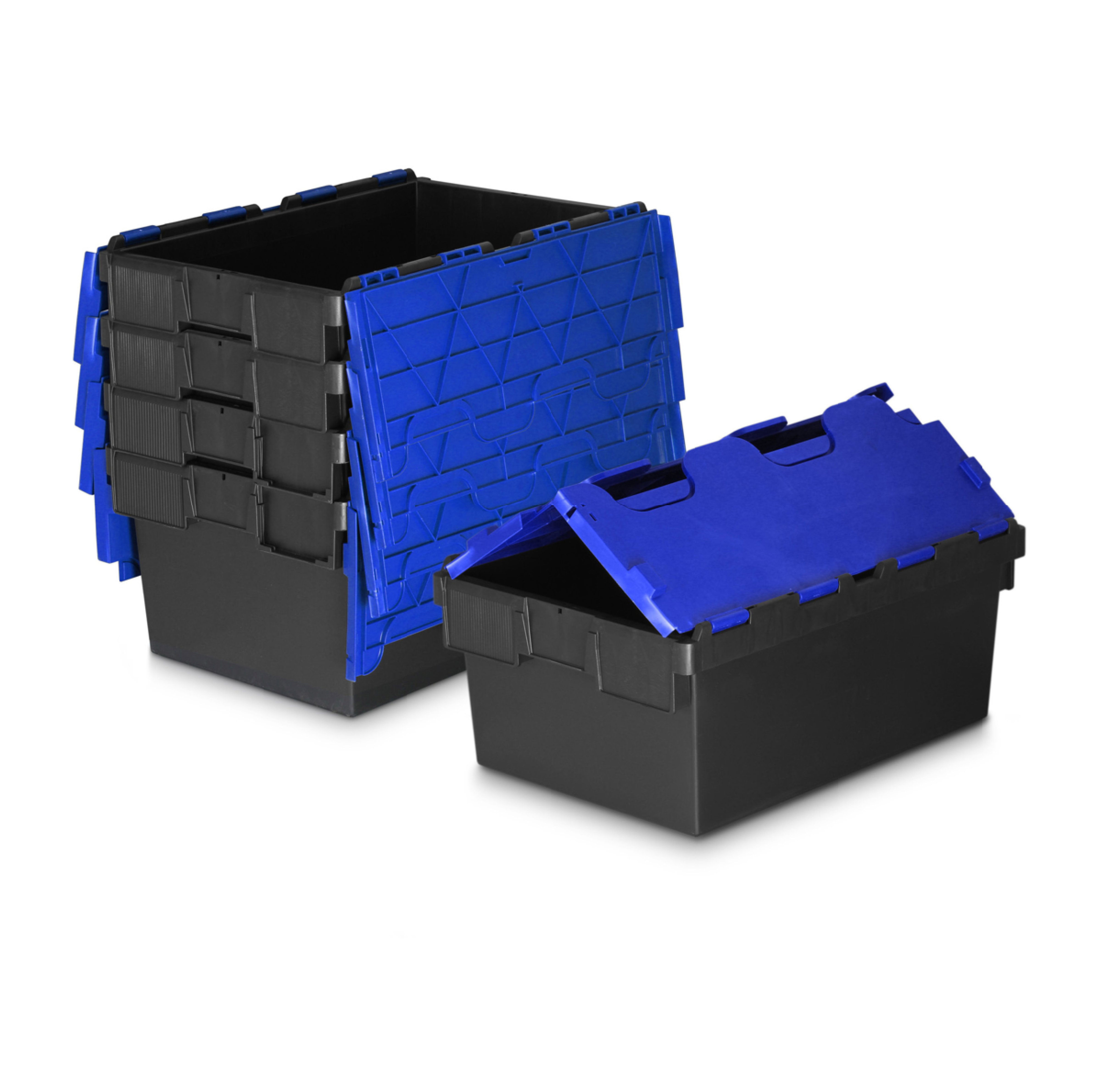 *Pallet of 80 with Dolly & Seals* 40L Attached Lid Container Original Totebox - (600 x 400 x 250h mm)